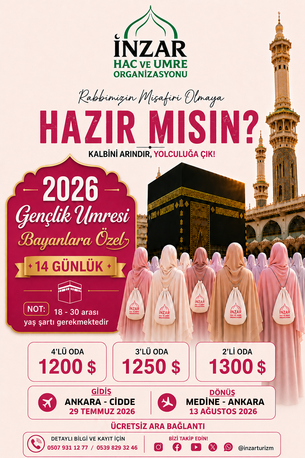 Gençlik Umresi (Bayanlara Özel) - 14 gün
