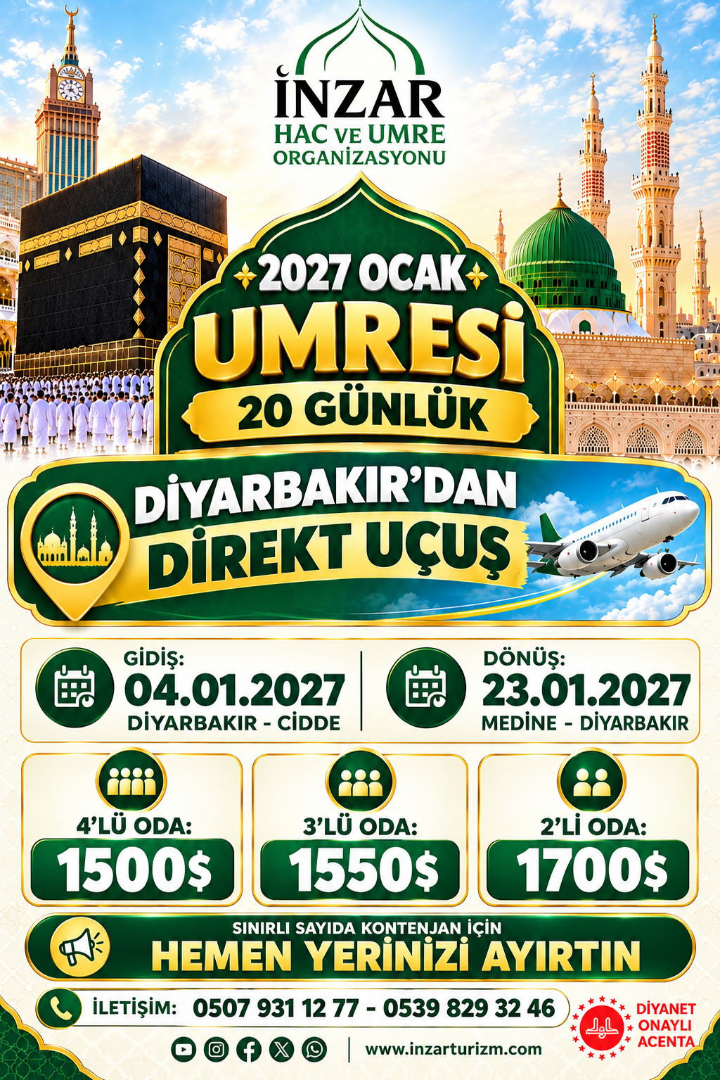 2027 OCAK DİYARBAKIR 20 GÜN